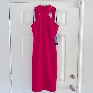 NWT Bebe Halter-neck Midi Dress